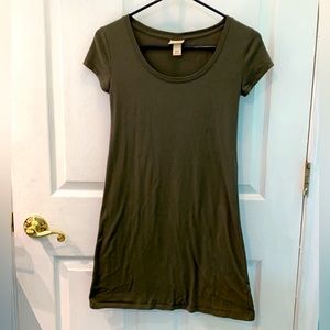 Green Mossimo Supply Co. Tee Shirt Dress